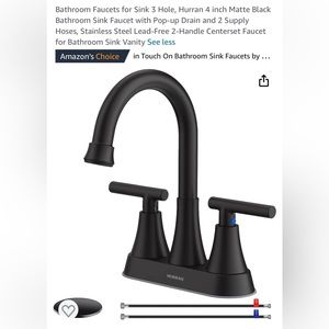 New in Box! Black Matte Faucet